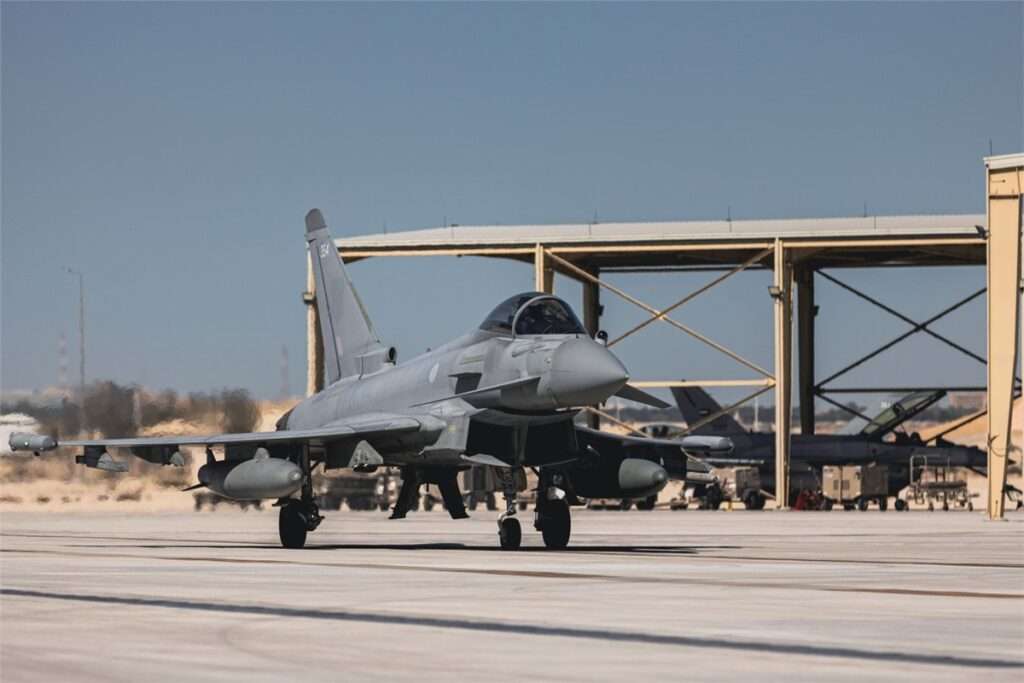 Eurofighter Typhoons in action