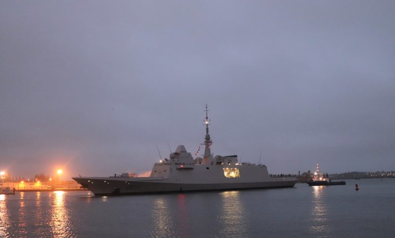 First sea trial for the FREMM DA Lorraine, the tenth and last of the multi-mission frigate series