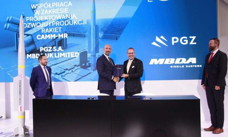 MBDA and PGZ join forces on CAMM-MR development