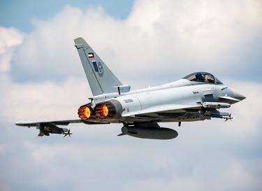Detailed view of Eurofighter