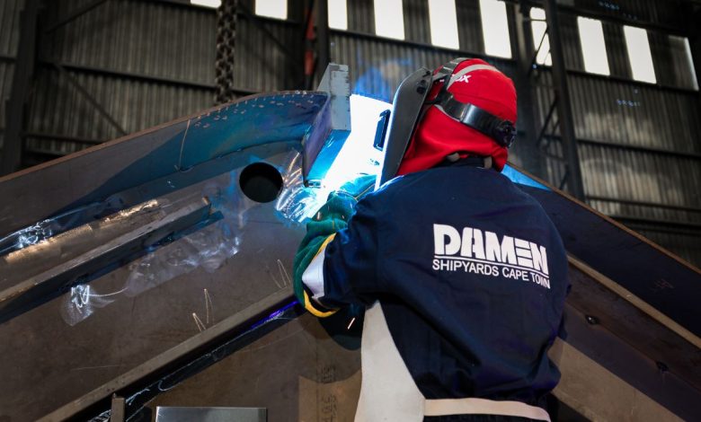 Damen Shipyards Cape Town lays keel on second Project BIRO IPV