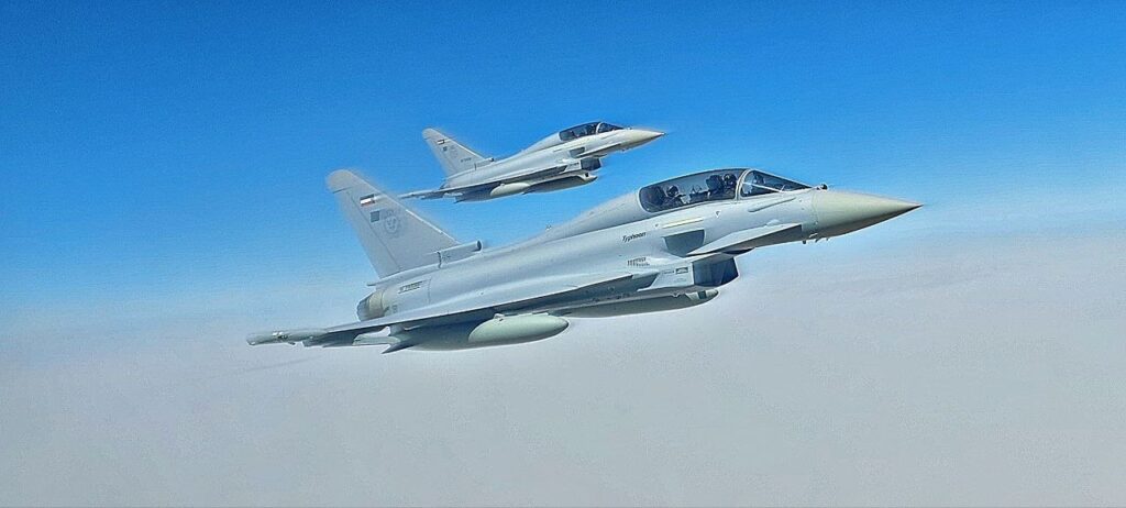 Eurofighter Typhoon in action
